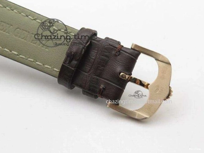 MiroTime 1219 Cellini 50505 RG Black Dial on Brown Leather Strap A2824 BP Maker Premium 4047